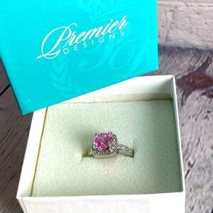 Premiere Designs Pink Ice ring size 9